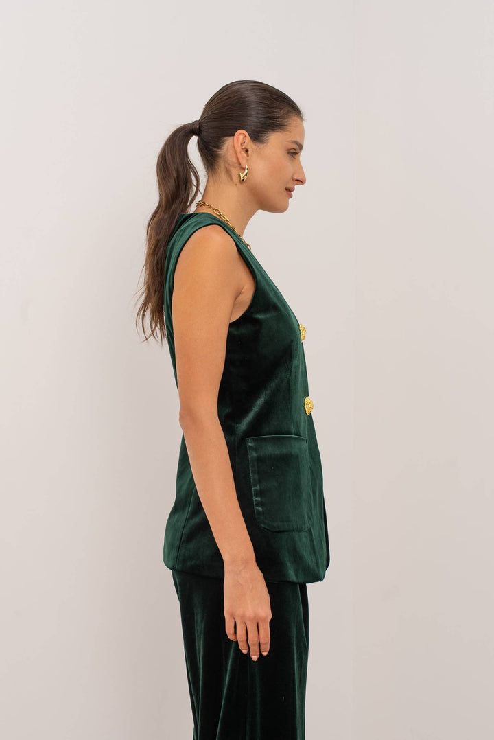 Gilet Émeraude Couture