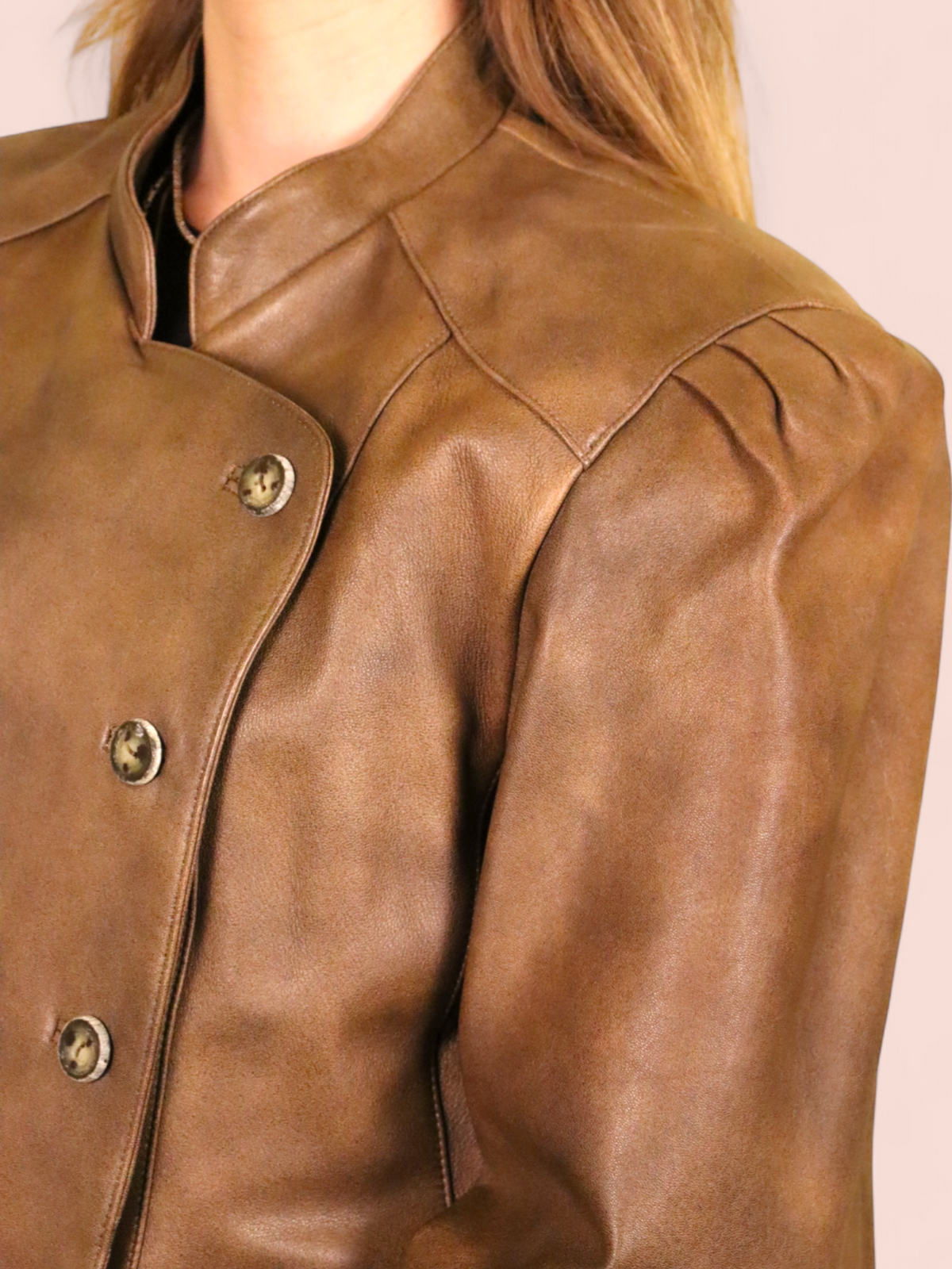 Giacca in Pelle Doppiopetto | Vintage