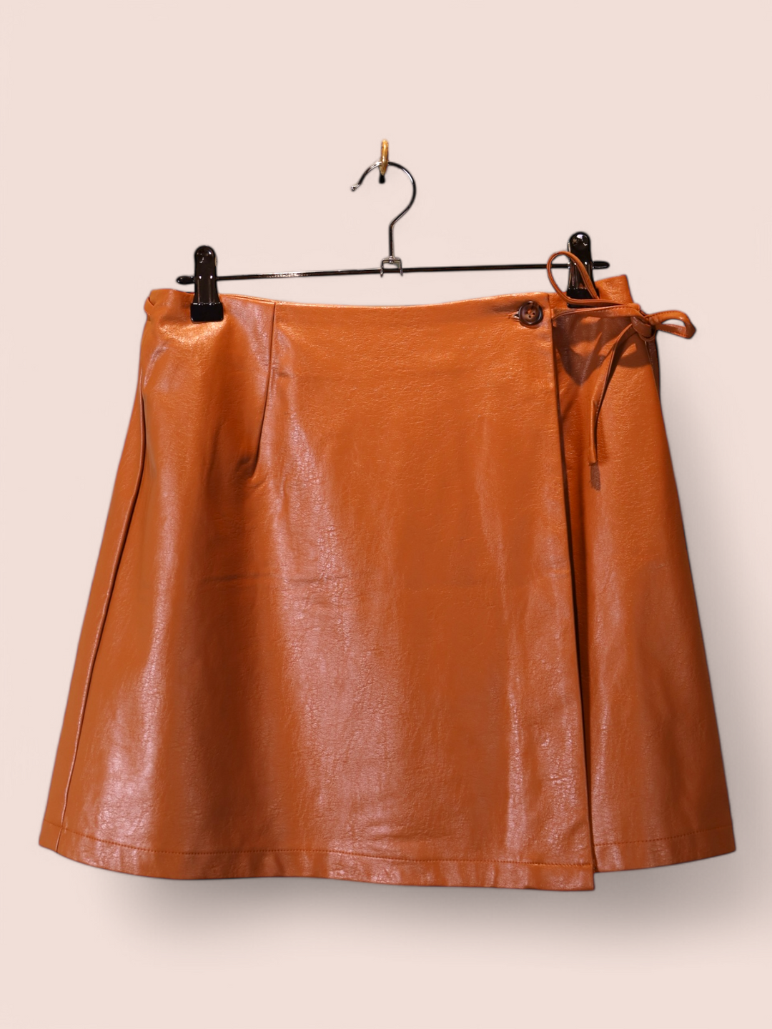Gonna in Ecopelle Caramello