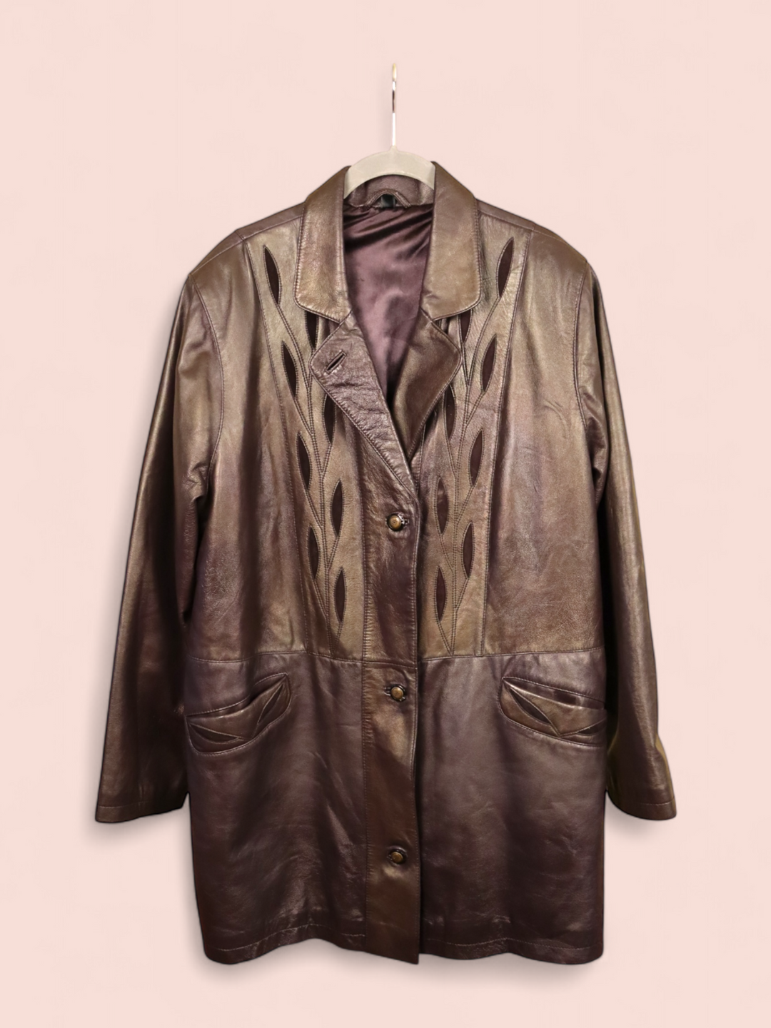 Giacca lunga in Pelle | Vintage