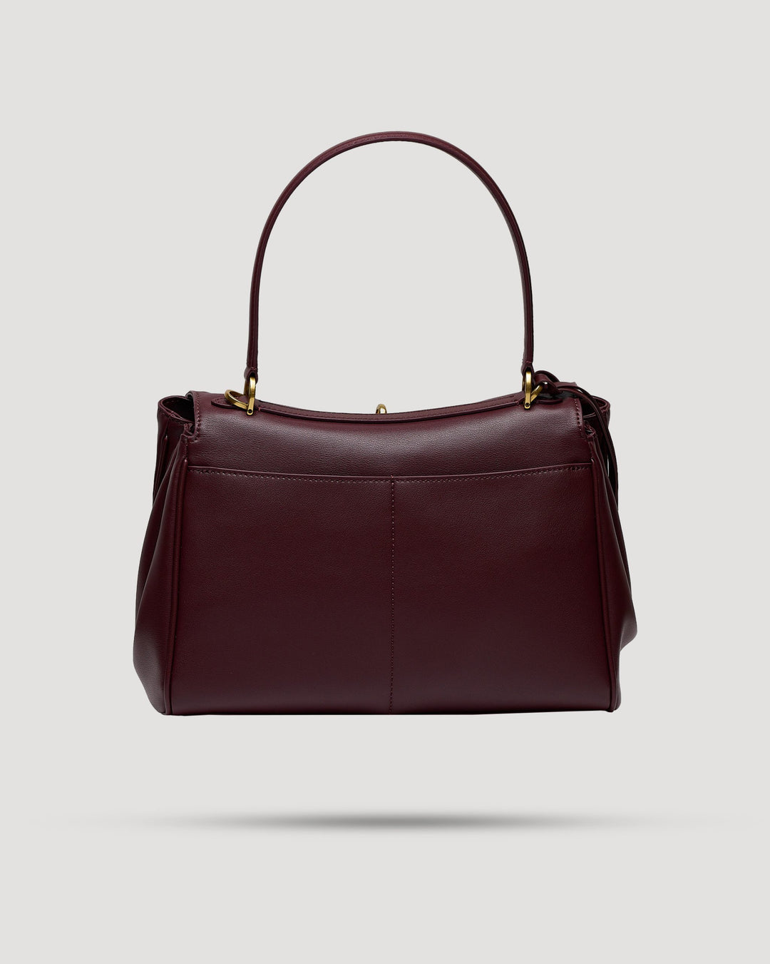 Borsa cartella small con tasca in pelle liscia