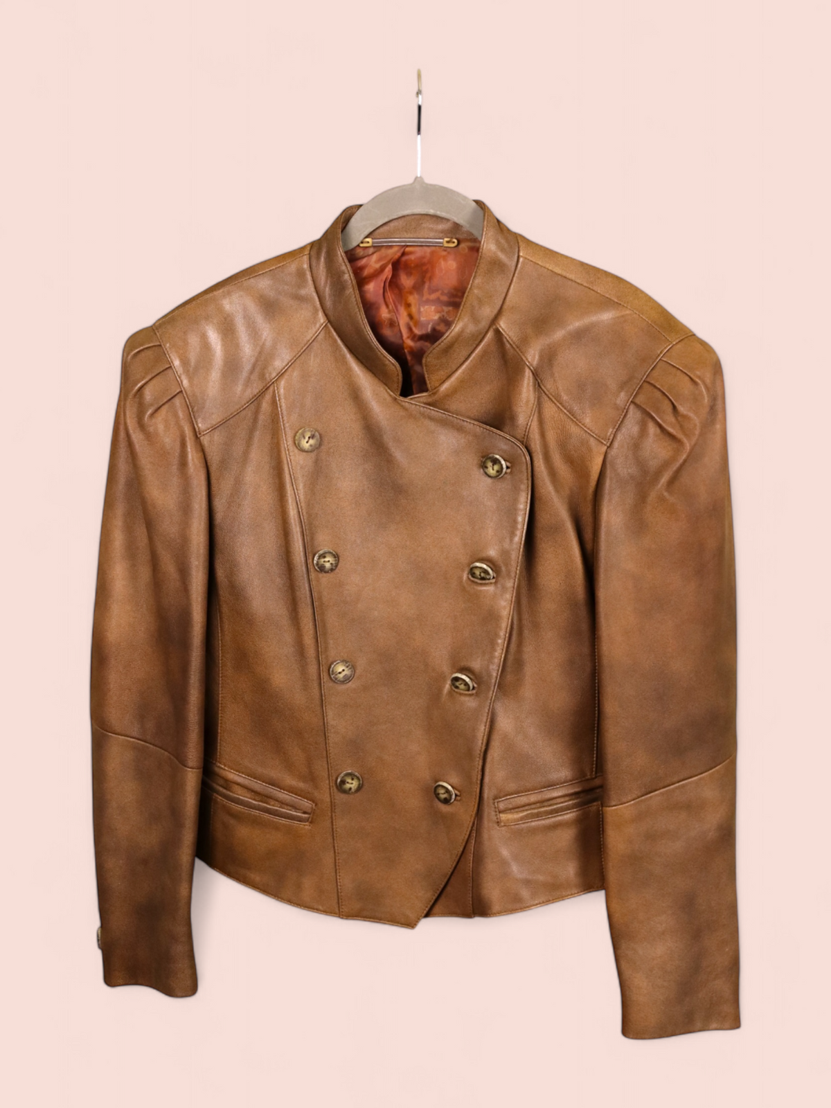 Giacca in Pelle Doppiopetto | Vintage