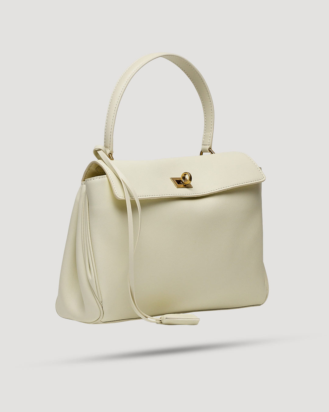 Borsa cartella small con tasca in pelle liscia