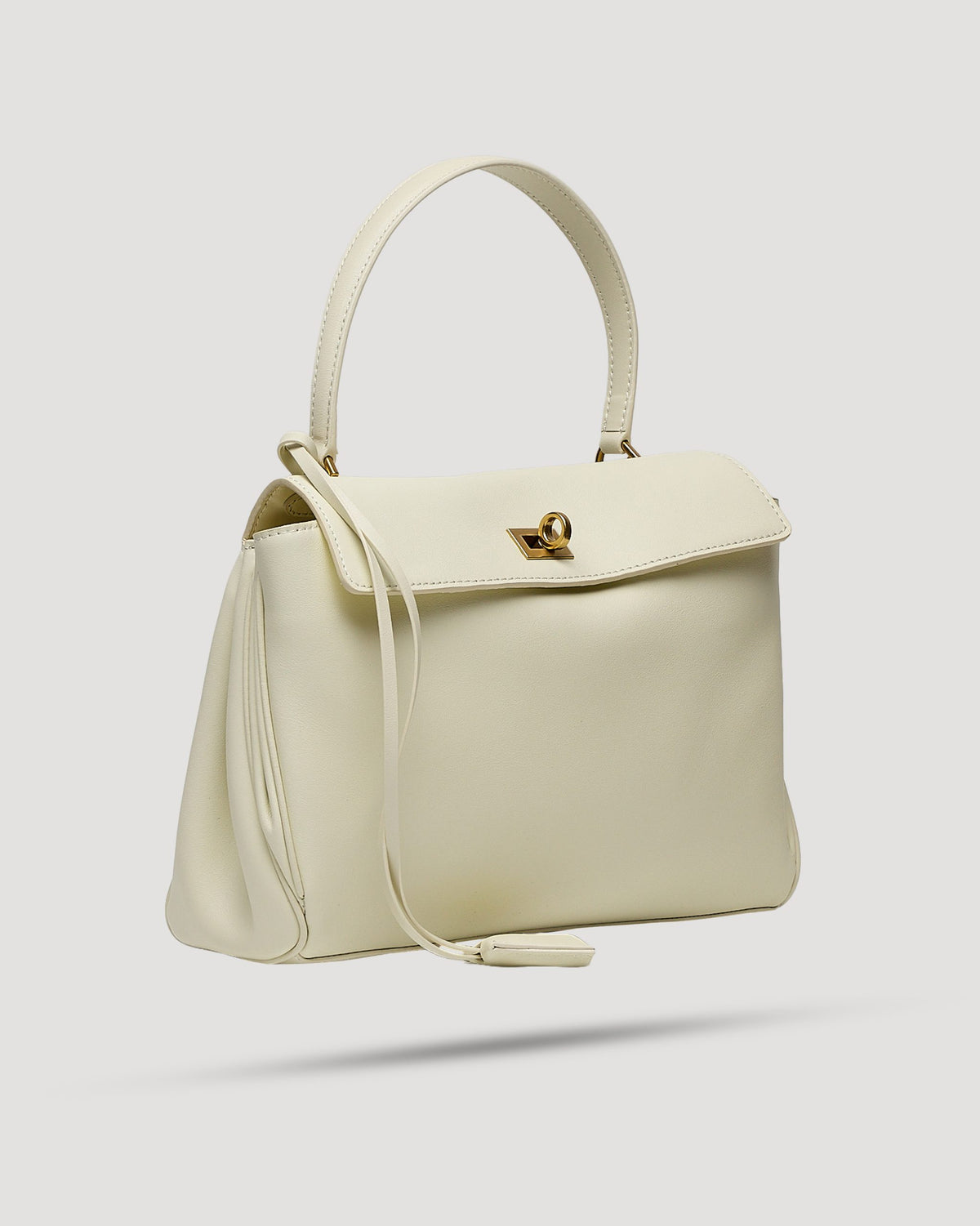 Borsa cartella small con tasca in pelle liscia