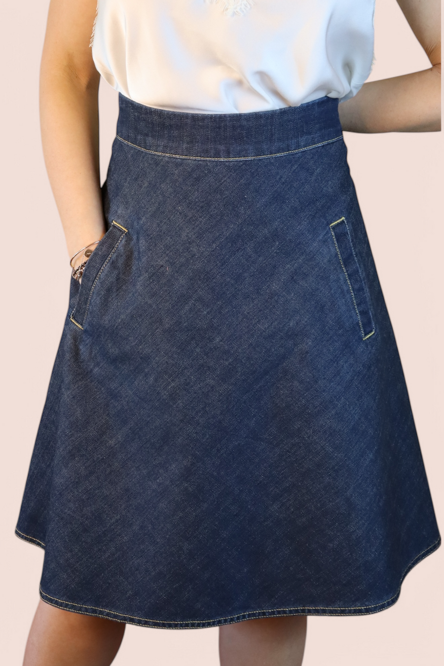 Gonna in Denim A-Line | Vintage