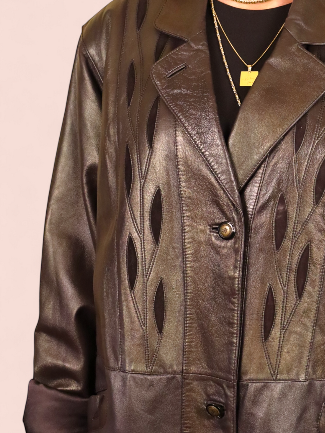 Giacca lunga in Pelle | Vintage