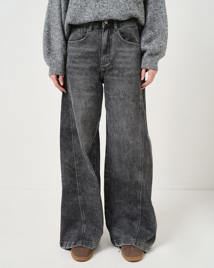 Denim a palazzo oversize
