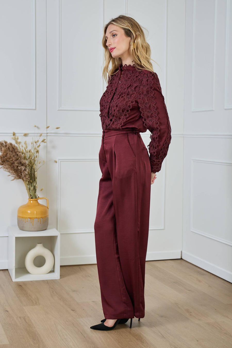 Pantaloni Vin Satiné