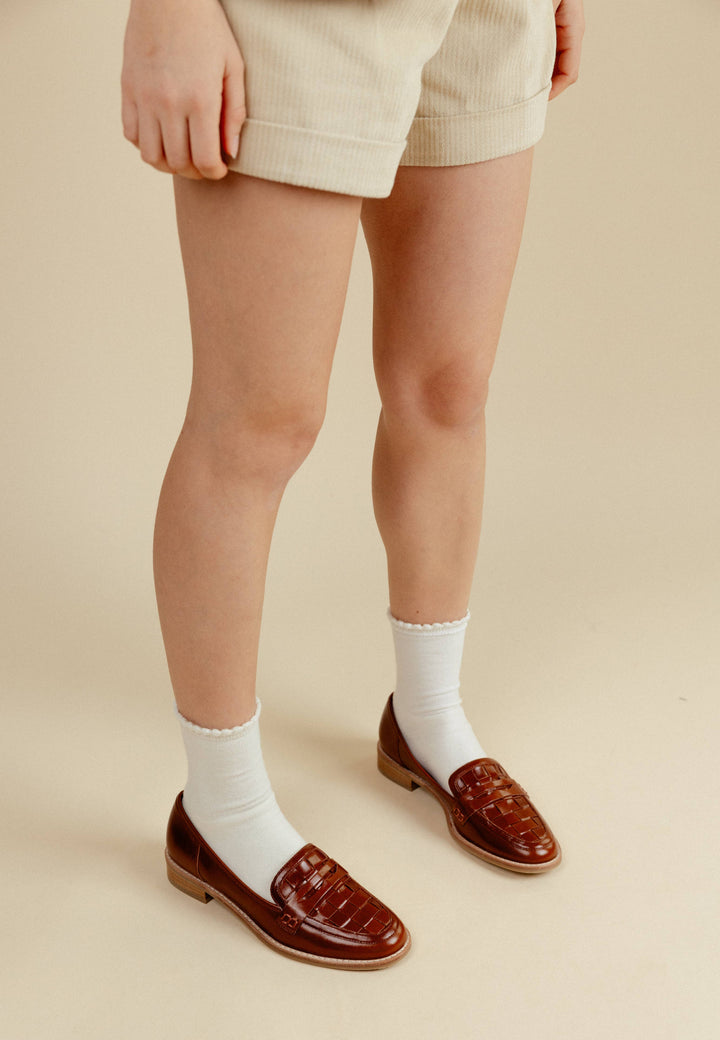 Mocassini in Pelle intrecciata