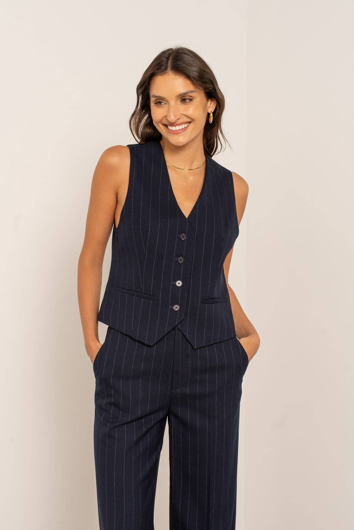 Gilet Blu Couture