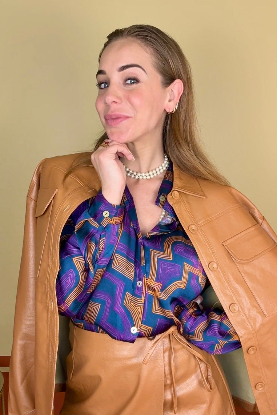 Camicia Multicolor Geometrica