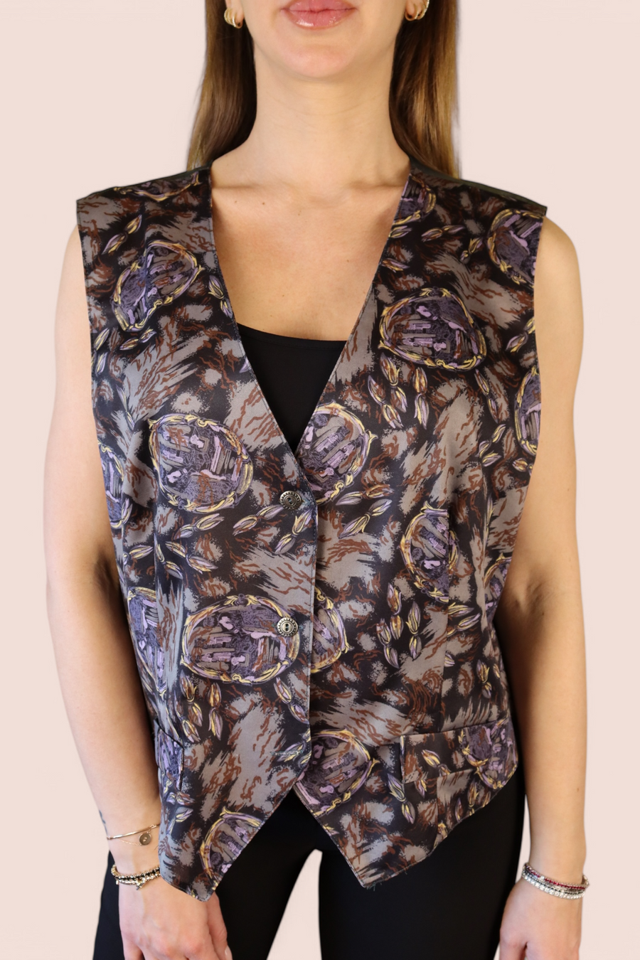 Gilet con Stampa Barocca | Vintage