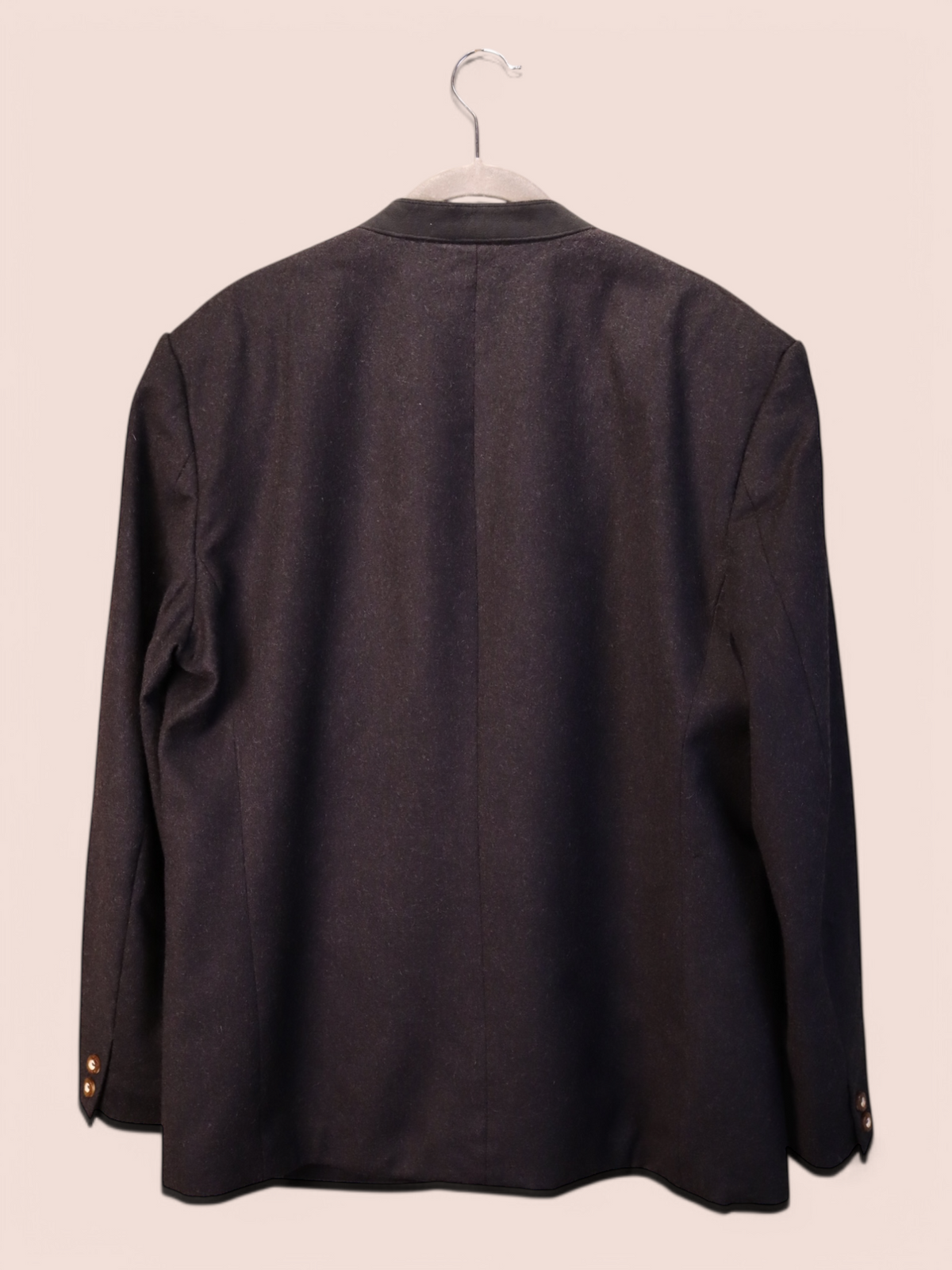 Blazer con Dettagli Camoscio e Legno | Vintage
