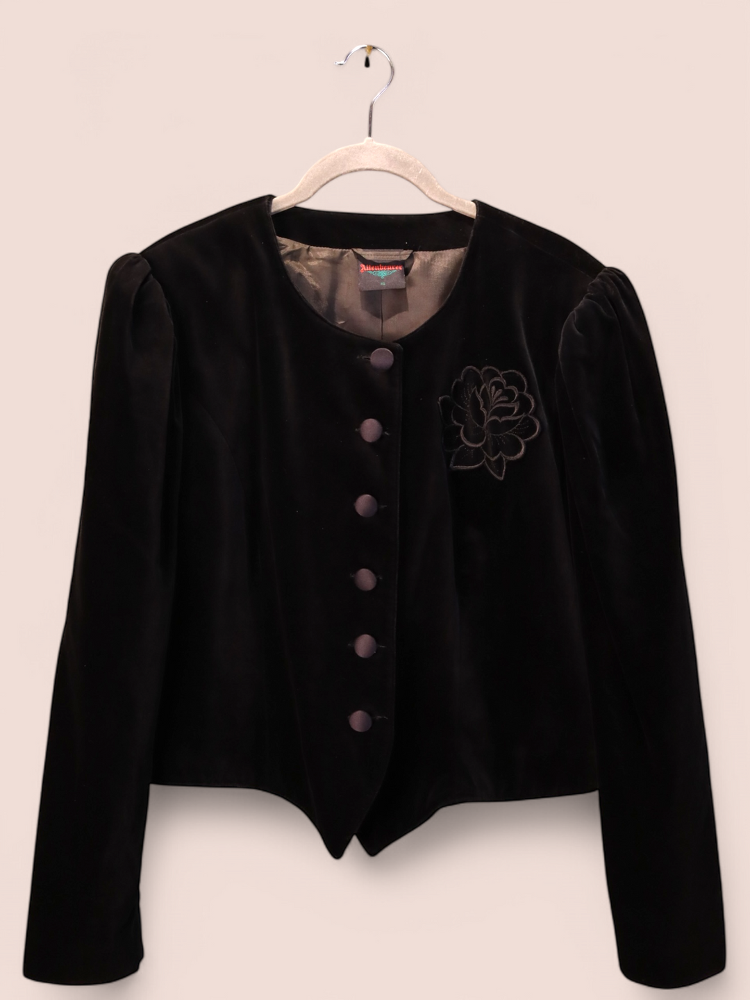 Giacca Velluto con Ricamo Floreale | Vintage