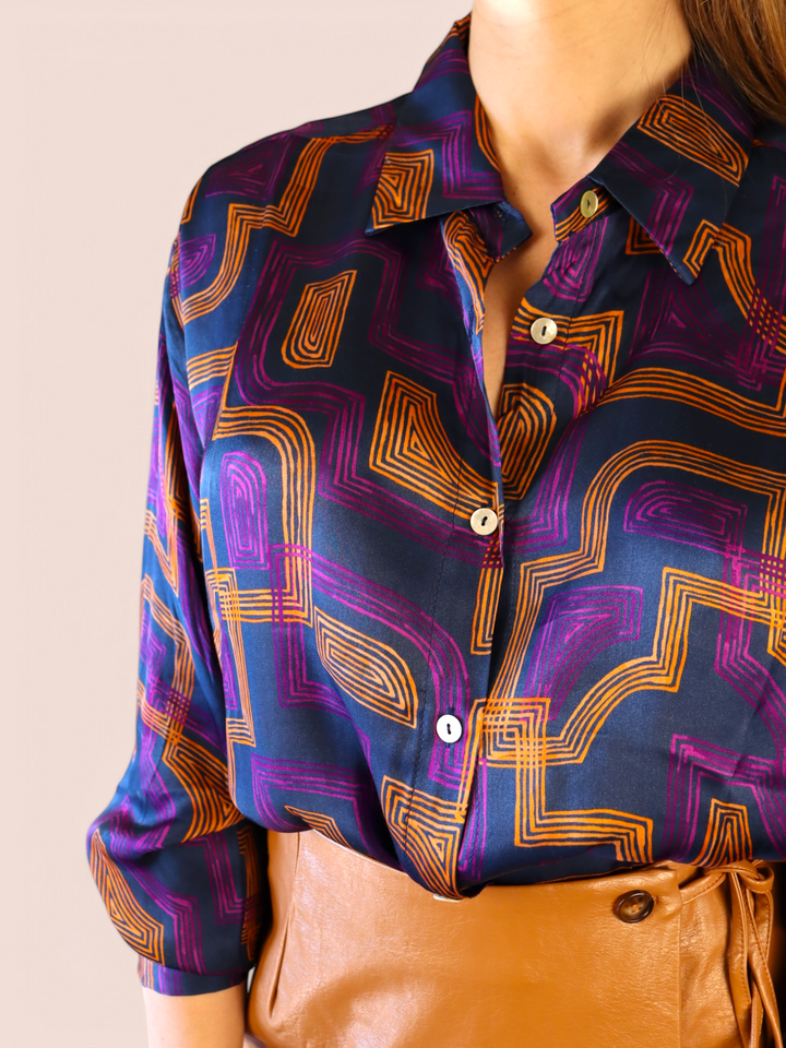 Camicia Multicolor Geometrica