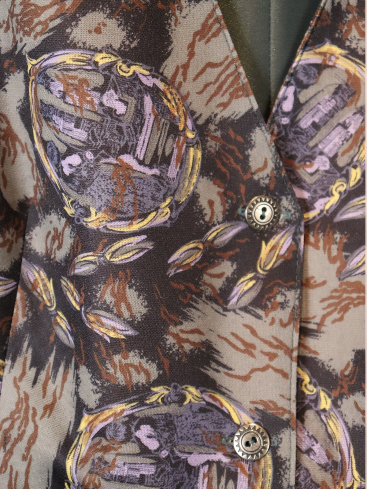 Gilet con Stampa Barocca | Vintage