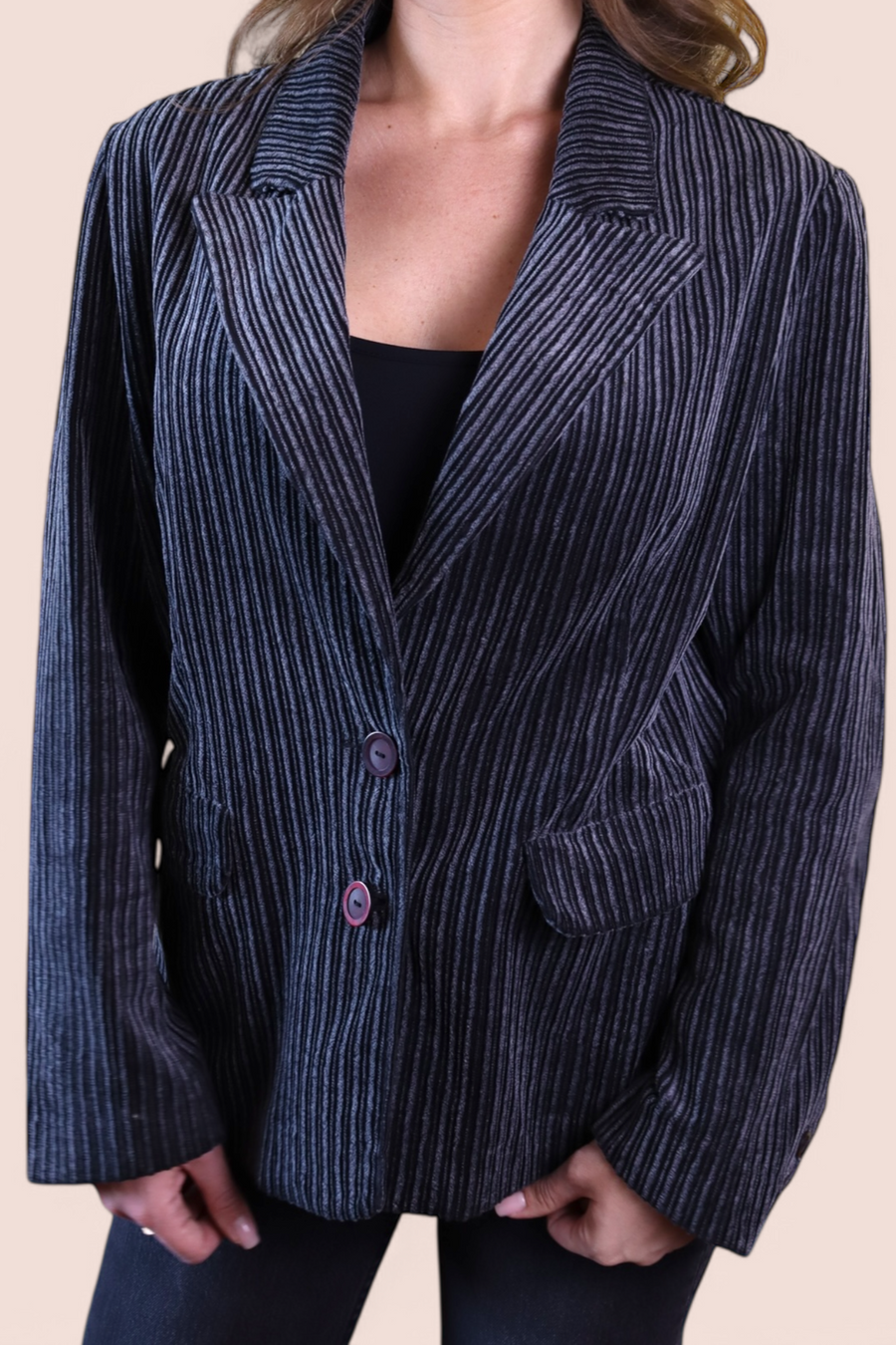 Blazer effetto Velluto a Coste | Vintage