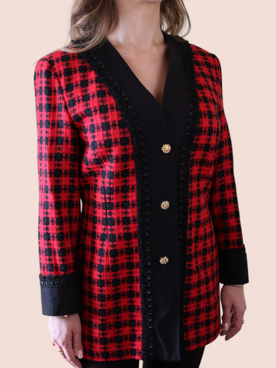 Blazer Tweed a quadri | Vintage