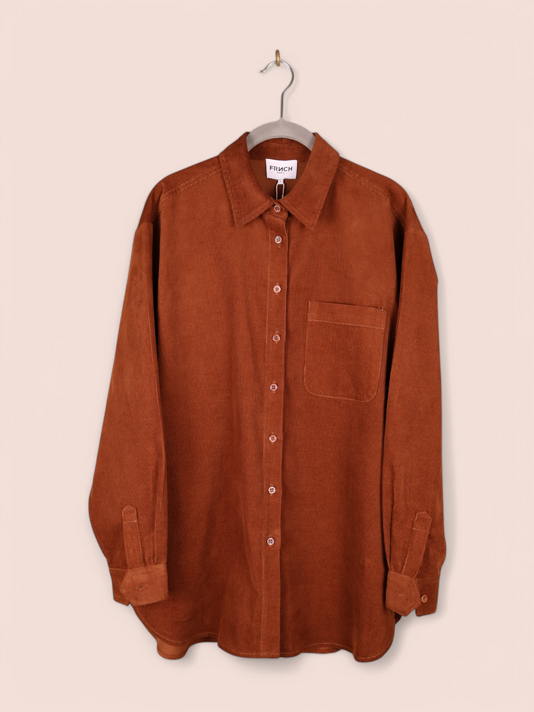 Camicia effetto velluto a coste