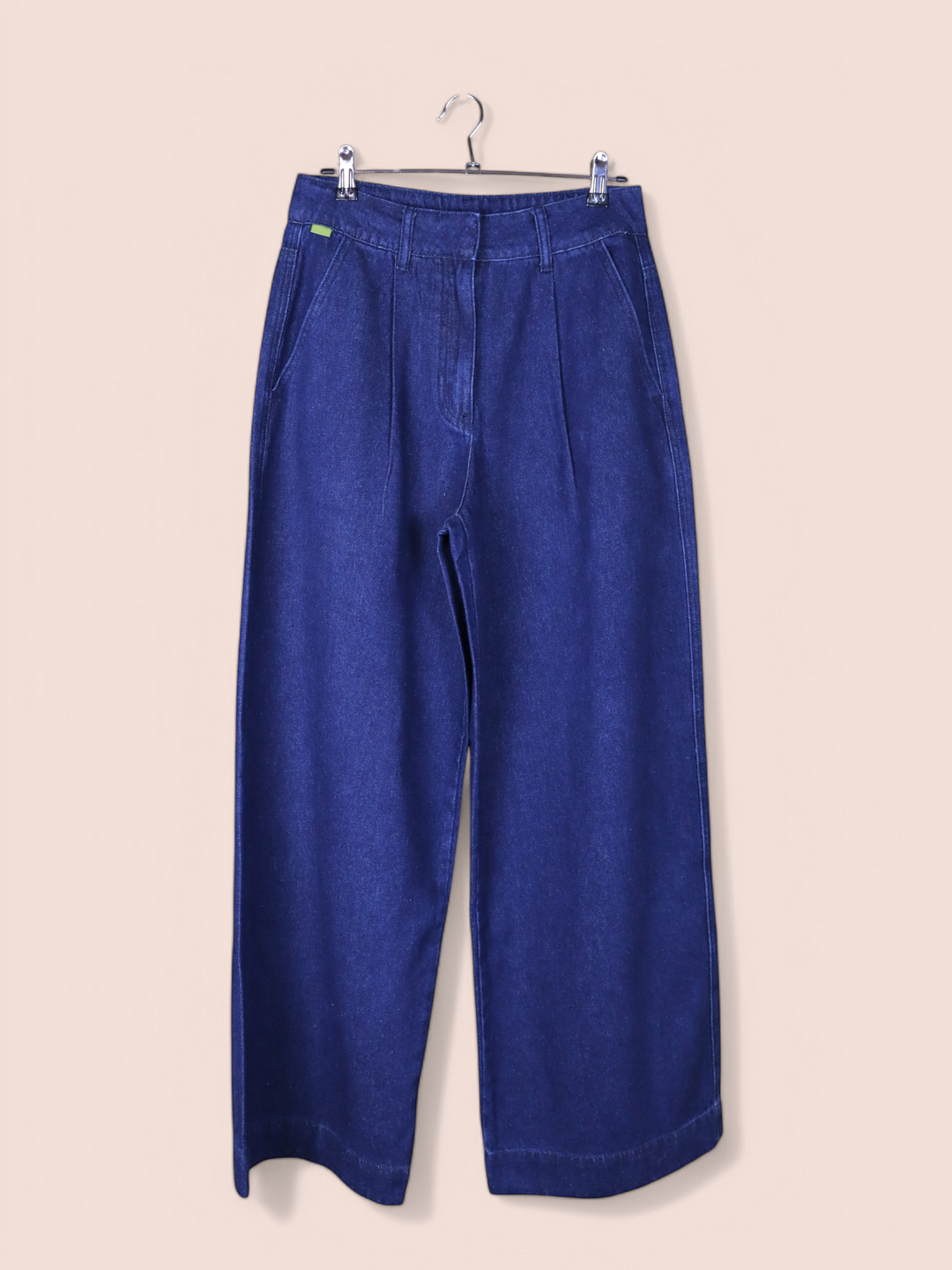 Pantaloni in denim a gamba larga