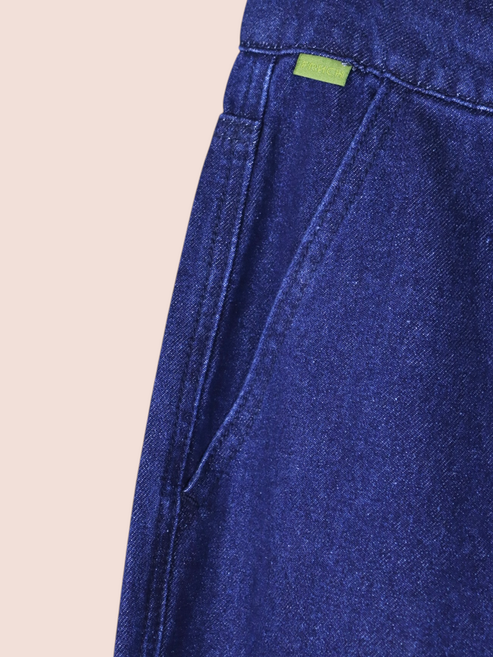 Pantaloni in denim a gamba larga