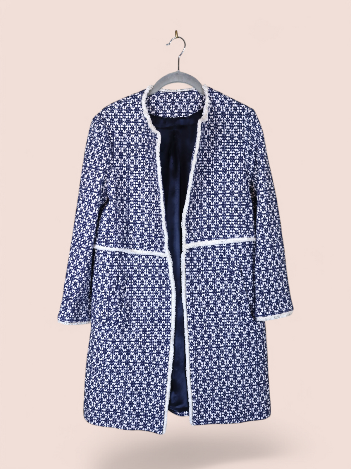 Cappotto in Tweed con Profili Frangiati | Pre-Loved