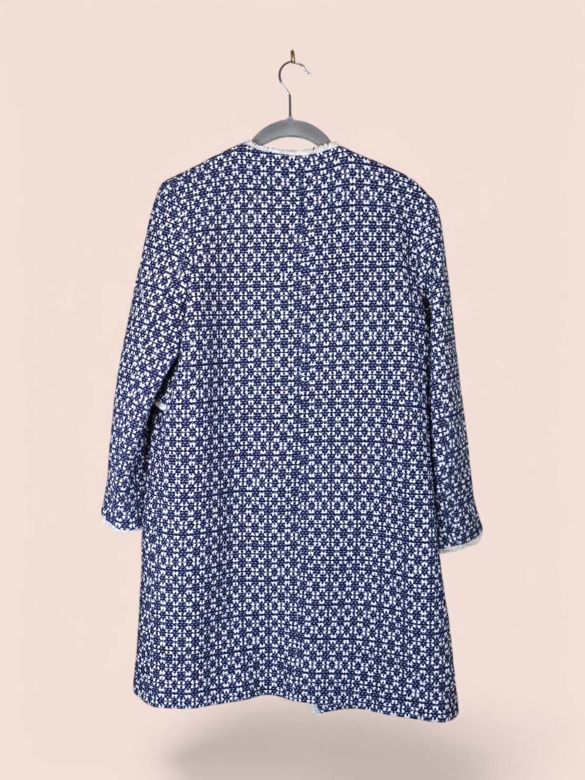 Cappotto in Tweed con Profili Frangiati | Pre-Loved