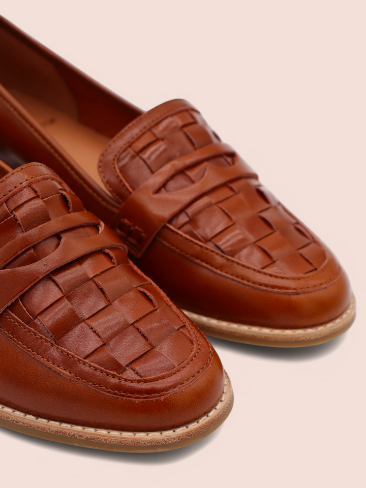 Mocassini in Pelle intrecciata