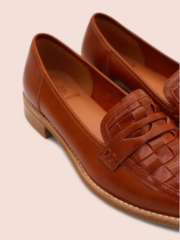 Mocassini in Pelle intrecciata