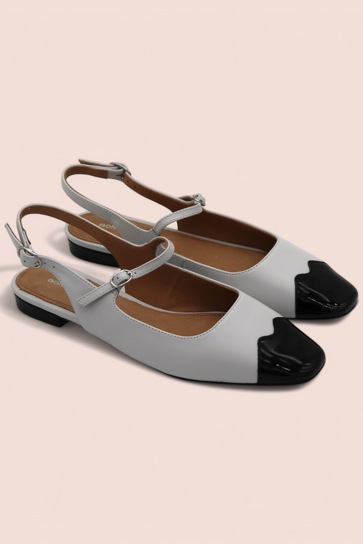 Ballerine Slingback in Pelle