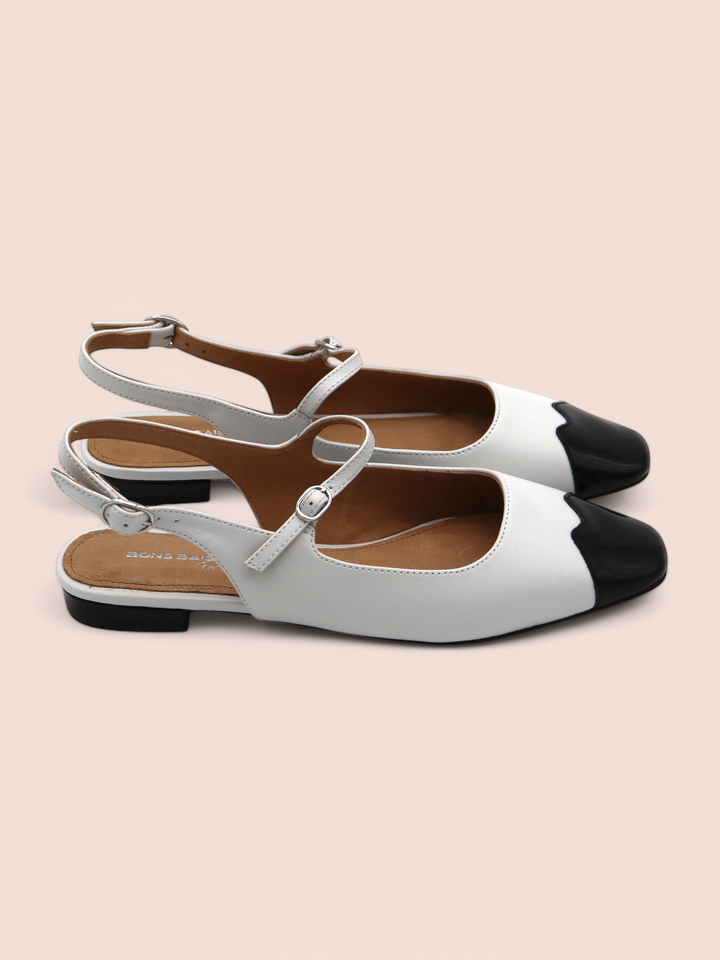 Ballerine Slingback in Pelle