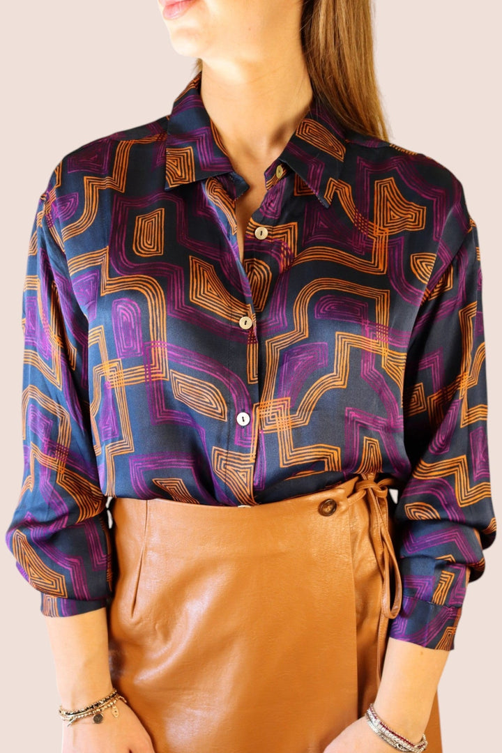 Camicia Multicolor Geometrica