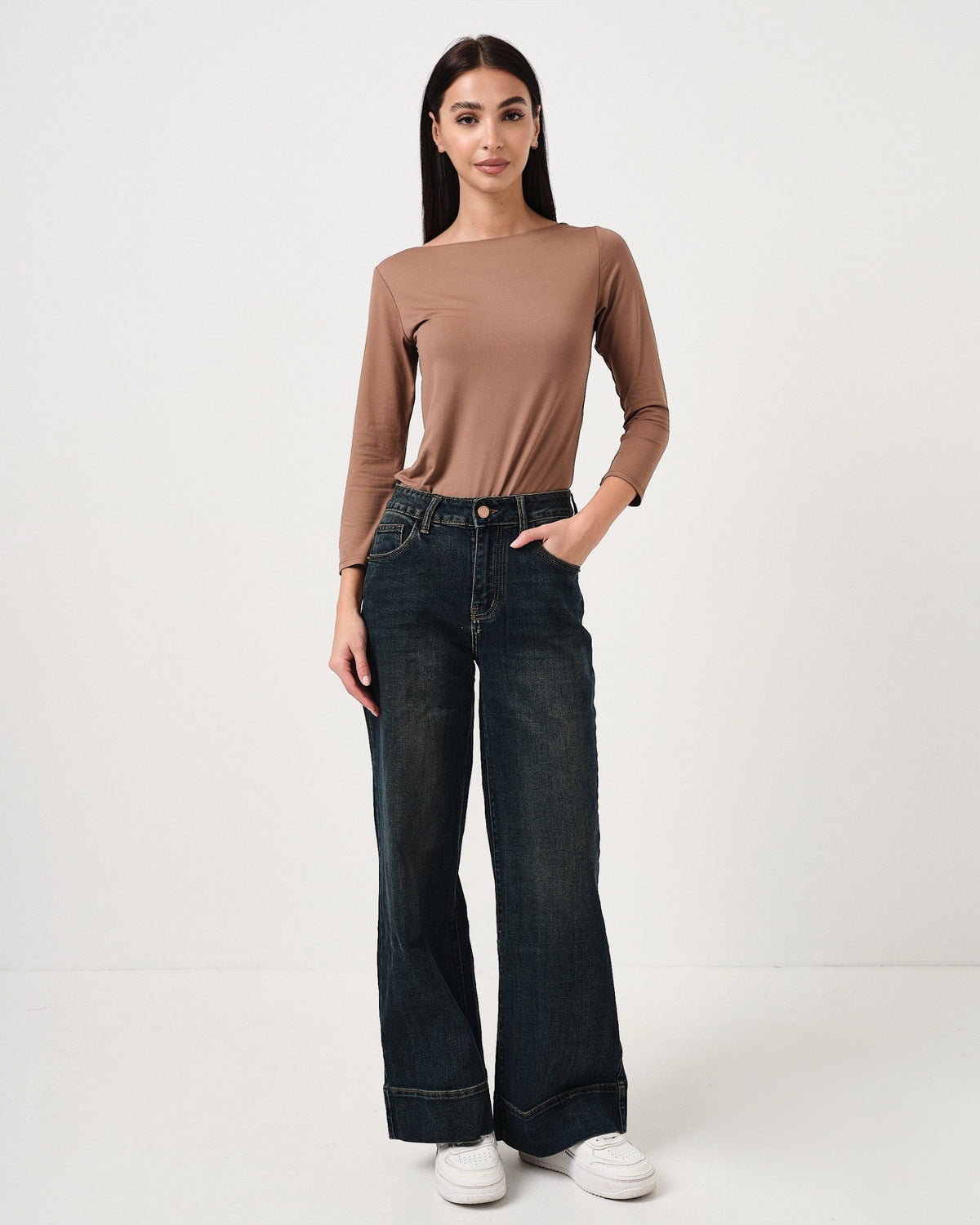 Maglia slim fit in lycra