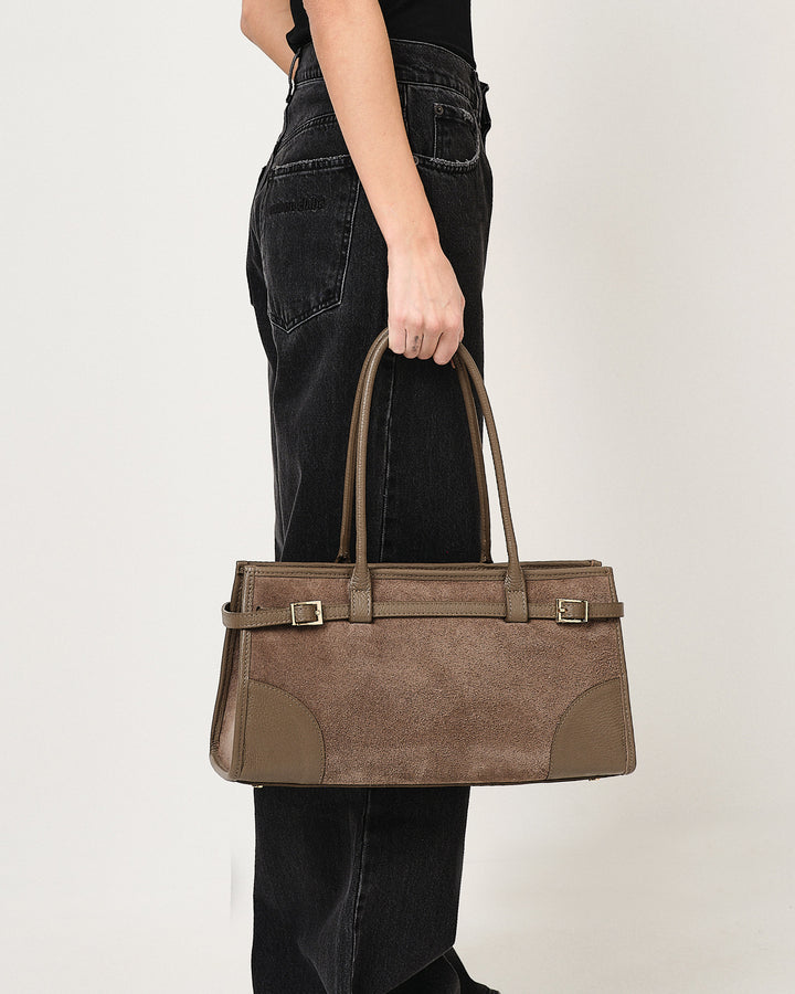 Borsa a spalla con fibbie