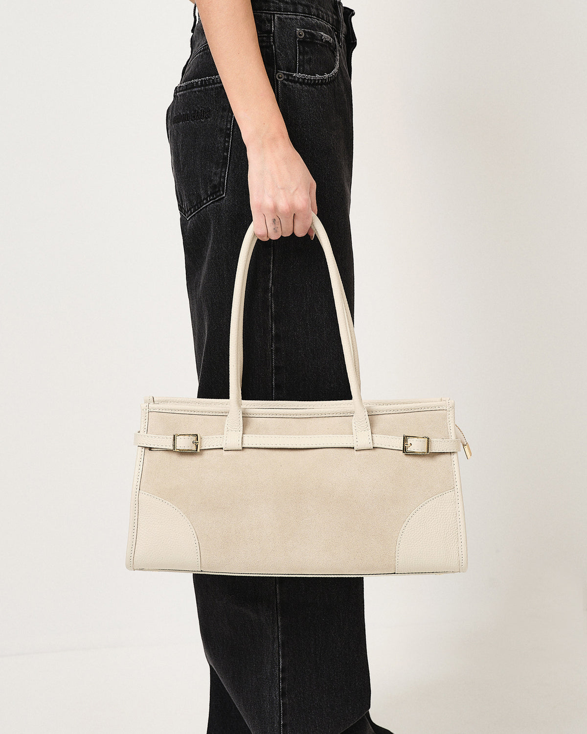 Borsa a spalla con fibbie