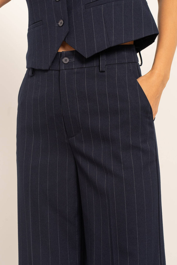 Pantaloni Blu Couture