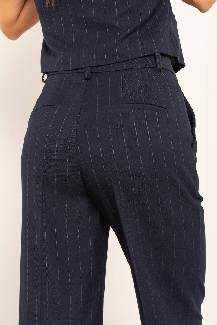 Pantaloni Blu Couture